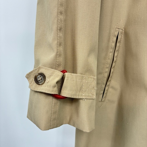 Drizzle Inc Neiman-Marcus Vintage Union Made Womens Trench Long Coat Tan Large? - Picture 8 of 12